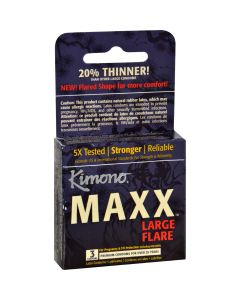 Kimono Condoms - Maxx - Large Flare - 3 Count
