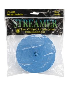 Cindus Crepe Streamers 1.75"X500'-Turquoise