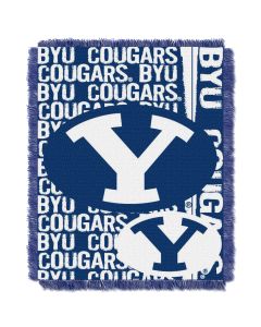 The Northwest Company BYU College 48x60 Triple Woven Jacquard Throw - Double Play Series