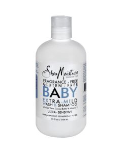 SheaMoisture Wash and Shampoo - Extra-Mild - Baby - Ultra Sensitive - 13 oz