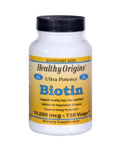Healthy Origins Biotin - 10,000 mcg - 150 Vcaps