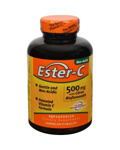 American Health Ester-C with Citrus Bioflavonoids - 500 mg - 240 Capsules