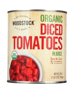 Woodstock Tomatoes - Organic - Diced - in Juice - 28 oz - case of 12