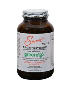 Sonne's Greenlife No 10 - 360 Tablets