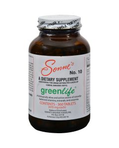 Sonne's Greenlife No 10 - 360 Tablets