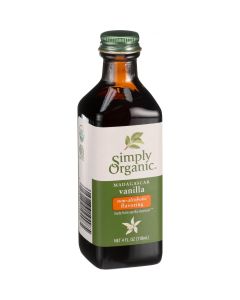 Simply Organic Vanilla Flavoring - Organic - 4 oz - Case of 6