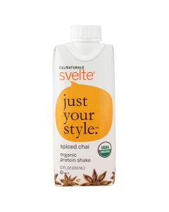 Svelte Protein Shake - Organic - Spiced Chai - 11 fl oz - Case of 8