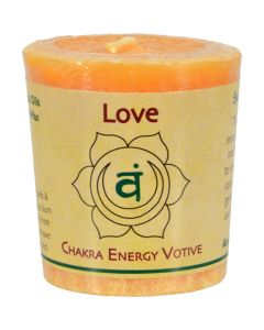 Aloha Bay Chakra Votive Canlde - Love - Case of 12 - 2 oz