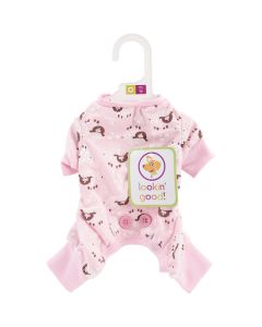 Ethical Pets Lamb Print PJ'S XS-Pink