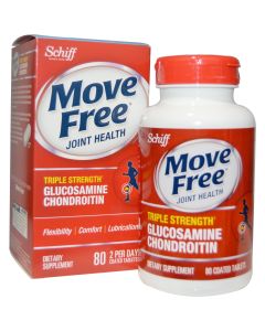 Schiff Vitamins Schiff Move Free Advanced Triple Strength Plus MSM and Vitamin D3 - 80 Coated Tablets