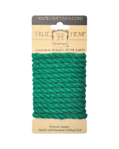 Hemptique Hemp Rope 6mmX6.56'-Green