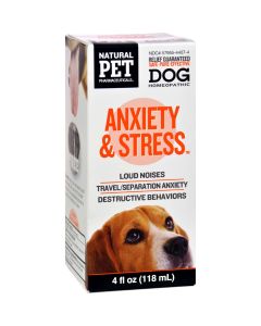 King Bio Homeopathic Natural Pet Dog - Anxiety and Stress - 4 oz