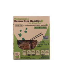 Star Anise Foods Noodles - Brown Rice - Vietnamese - with Organic Green Tea - 8.6 oz - case of 6