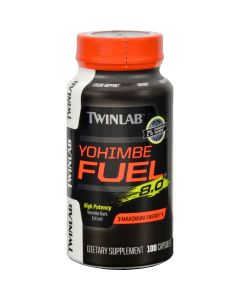 Twinlab Yohimbe Fuel 8.0 Maximum Energy - 100 Caps