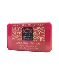 One With Nature Triple Milled Soap Bar - Grapefruit Guava - 7 oz