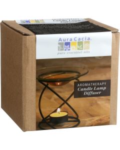 Aura Cacia Spiral Candle Lamp - Black - 1 Count