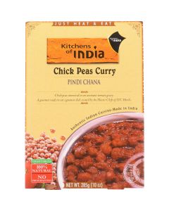 Kitchen Of India Dinner - Chick Peas Curry - Pindi Chana - 10 oz - case of 6