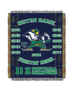 The Northwest Company Notre Dame College "Commemorative" 48x60 Tapestry Throw