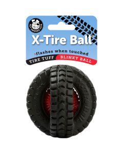 Pet Qwerks Small Blinky X-Tire Ball-