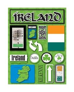 Reminisce Jet Setters Dimensional Stickers-Ireland