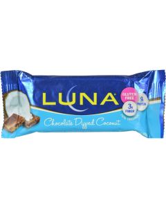 Clif Bar Luna Bar - Organic Chocolate Dipped Coconut - Case of 15 - 1.69 oz