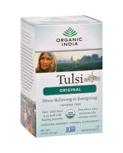 Organic India Tulsi Tea Original - 18 Tea Bags - Case of 6