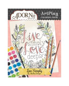Adorn-It AdornIt ArtPlay Coloring Book-Live Simply