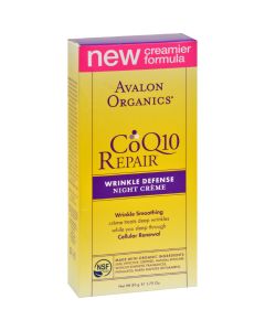 Avalon Organics CoQ10 Wrinkle Defense Night Creme - 1.75 fl oz