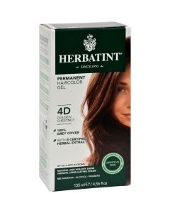 Herbatint Permanent Herbal Haircolour Gel 4D Golden Chestnut - 135 ml