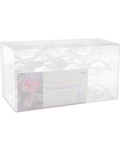 Darice Victoria Lynn Champagne Glasses 2" 24/Pkg-Clear Plastic