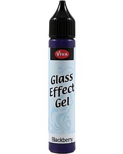 Viva Decor Glass Effect Gel 25ml-Blackberry