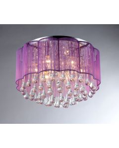 Warehouse of Tiffany Erida 6-Light Chrome Ceiling Lamp