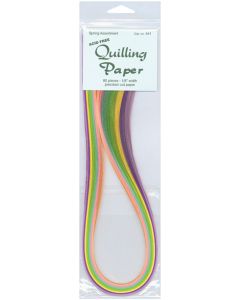 Lake City Craft Quilling Paper .125" 80/Pkg-Spring (8 Colors) - Quilling Paper .125" 80/Pkg-Spring (8 Colors)