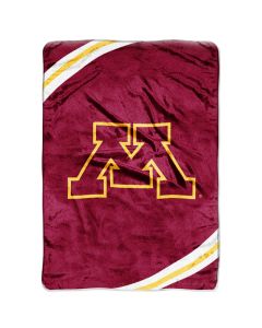 The Northwest Company MINNESOTA "Force" 60"80" Raschel Throw (College) - MINNESOTA "Force" 60"80" Raschel Throw (College)