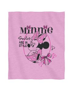 The Northwest Company Minnie Mouse-Smiles In Style Entertainment 50x 60 Sweatshirt Throw