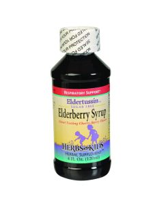 Herbs for Kids Eldertussin Elderberry Syrup - 4 oz