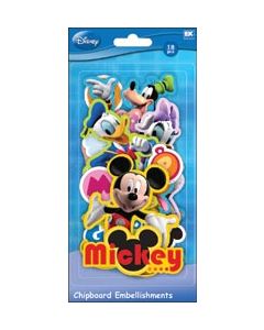 Sticko Disney Chipboard Embellishments-Mickey Friends