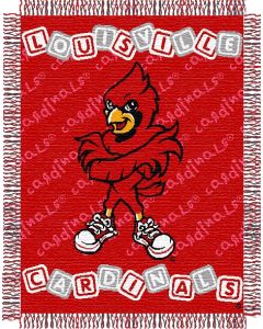 The Northwest Company Louisville baby 36"x 46" Triple Woven Jacquard Throw (College) - Louisville baby 36"x 46" Triple Woven Jacquard Throw (College)
