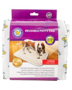 PoochPad Reusable Absorbent Potty Pad 20"X27"-Medium White