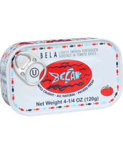 Bela-Olhao Sardines in Tomato Sauce - 4.25 oz - Case of 12