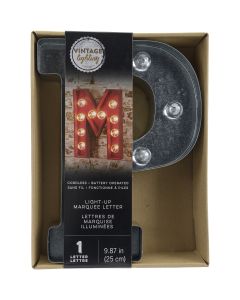 Darice Silver Metal Marquee Letter 9.875"-P