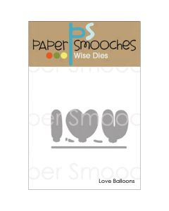 Paper Smooches Die-Love Balloons