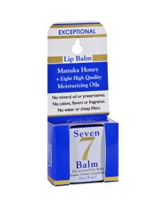 Seven 7 Lip Balm - with Manuka Honey - Fragrance Free - .35 oz - 1 Case