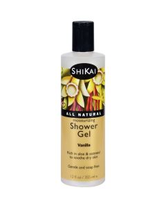 Shikai Products Shower Gel - Vanilla - 12 oz