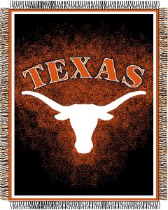 The Northwest Company Texas "Focus" 48"x60" Triple Woven Jacquard Throw (College) - Texas "Focus" 48"x60" Triple Woven Jacquard Throw (College)