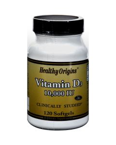 Healthy Origins Vitamin D3 - 10000 IU - 120 Softgels
