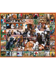 White Mountain Puzzles Jigsaw Puzzle Lovable Pets 1000 Pieces 24"X30"-The World Of Dogs