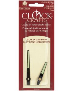 Walnut Hollow Clock Hands 2.75" & 1.875"-Straight - Glow In The Dark