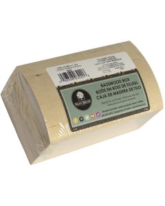Walnut Hollow Basswood Hinged Rounded Box-6.15"X3"X3.75"
