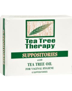 Tea Tree Therapy Vaginal Suppositories with Tea Tree Oil - 6 Suppositories